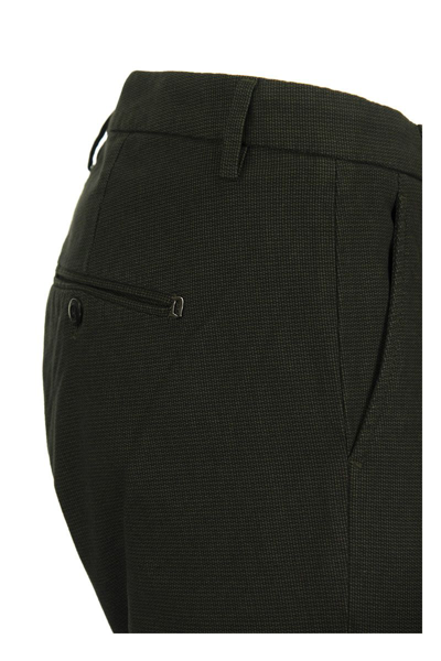 Shop Dondup Gaubert - Slim-fit Gabardine Trousers In Dark Green