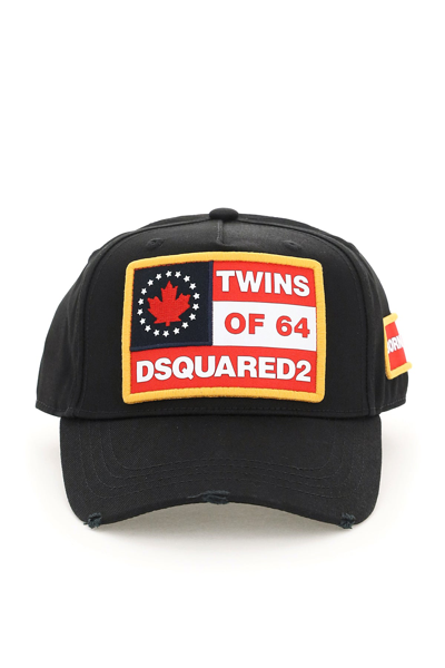 Dsquared2 Baseball Cap With Logo In Black,red,white | ModeSens