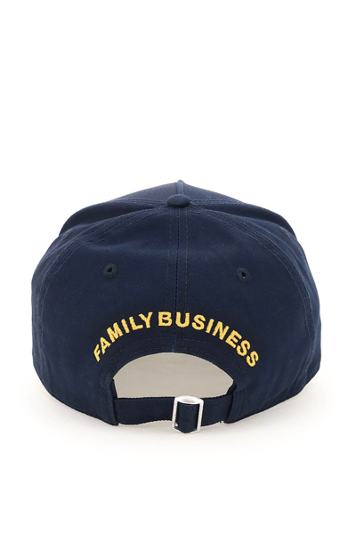 Shop Dsquared2 Baseball Hat With Logo Patch In Blue