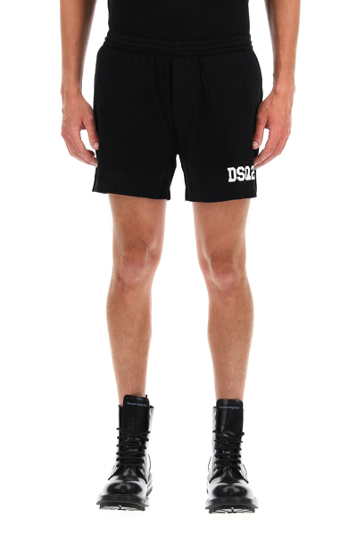 Shop Dsquared2 Dsq2 Mesh Shorts In Black