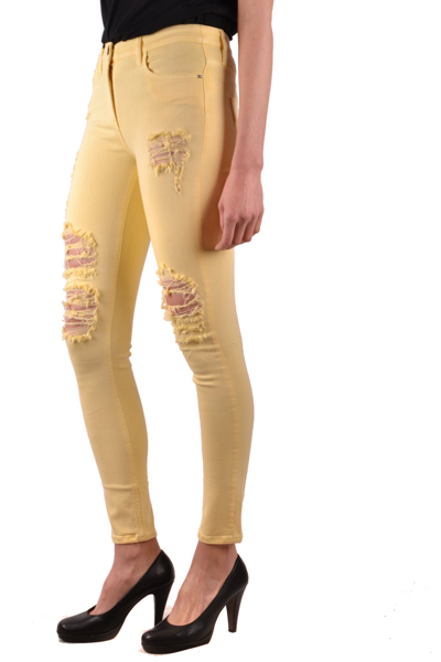 Shop Elisabetta Franchi Jeans In Yellow