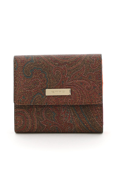 Shop Etro Paisley Wallet In Mixed Colours