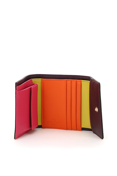 Shop Etro Paisley Wallet In Mixed Colours