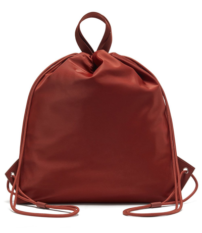 Shop Hugo Boss Boss X Russell Athletic Drawstring Backpack In Brown