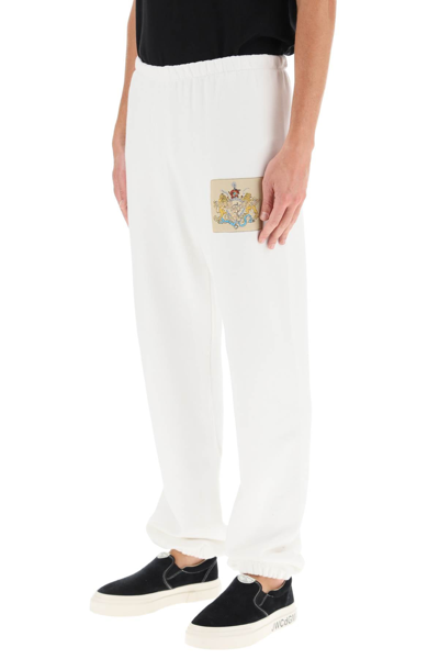 Shop Liberal Youth Ministry Sweatpants With Logo In White