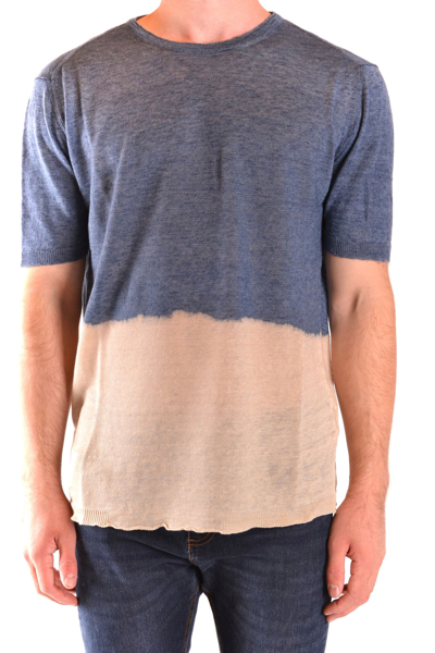 Messagerie Men's Blue Other Materials Sweater In Blue