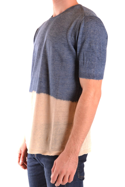 Messagerie Men's Blue Other Materials Sweater In Blue