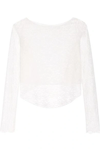 Shop Rime Arodaky Perry Asymmetric Lace Top In White