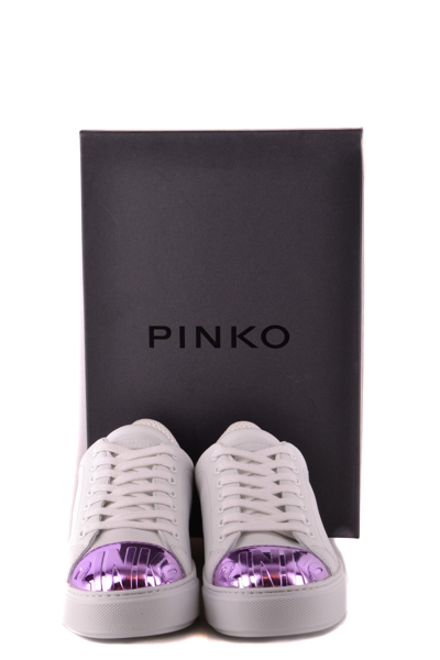 Shop Pinko Low-top Sneakers In White