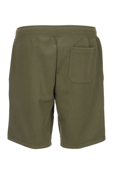 Shop Ralph Lauren Polo  Double-knit Active Short In Olive Green