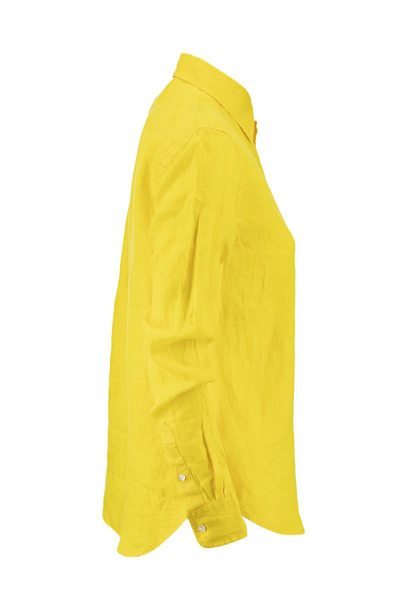 Shop Ralph Lauren Polo  Relaxed Fit Linen Shirt In Yellow