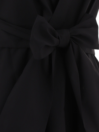 Shop Woolrich Sleeveless Dress With Belt In Black  