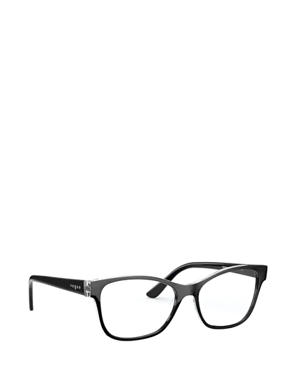 Shop Vogue Eyewear Eyeglasses In Top Black / Serigraphy