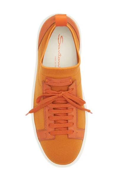 Shop Santoni Daftest Sneaker In Orange