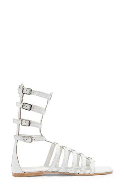 Shop Jeffrey Campbell Top 2 Gladiator Sandal In White