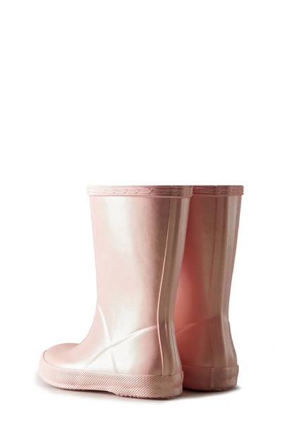 Shop Hunter First Classic Nebula Waterproof Rain Boot In Bella / Pink