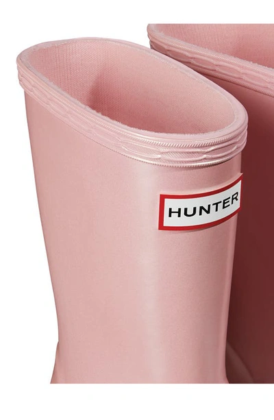 Shop Hunter First Classic Nebula Waterproof Rain Boot In Bella / Pink