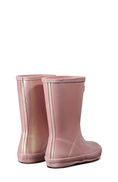 Shop Hunter First Classic Nebula Waterproof Rain Boot In Bella / Pink