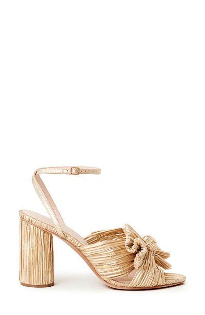 Shop Loeffler Randall Camellia Knotted Sandal In Gold