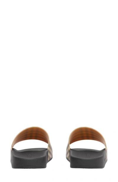 Burberry Furley Vintage Check Slide Sandals In Archive Beige