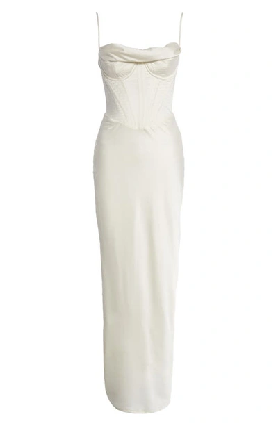 Shop House Of Cb Charmaine Corset Dress In Ivory