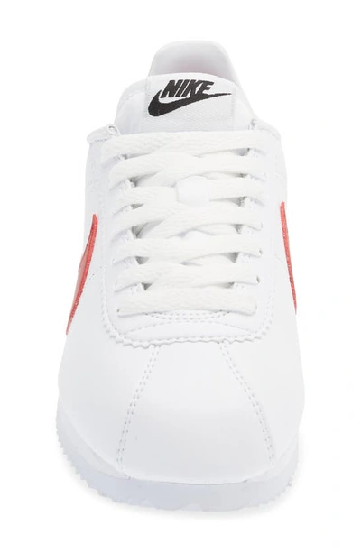 Shop Nike Classic Cortez Sneaker In White/ Varsity Red