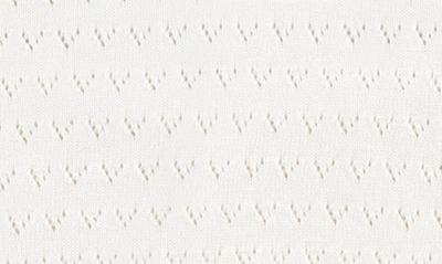 Feltman Brothers Kids' Pointelle Knit Short Sleeve Sweater & Pants In Ivory
