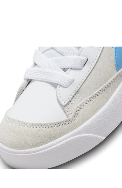 Shop Nike Blazer Mid '77 High Top Sneaker In White/ University Blue/ Black