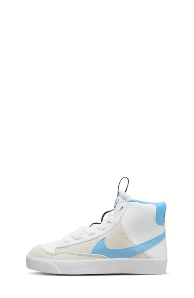 Shop Nike Blazer Mid '77 High Top Sneaker In White/ University Blue/ Black