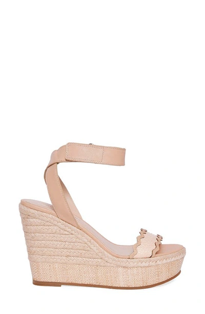 Shop Pelle Moda Roxene Espadrille Platform Wedge Sandal In Pink