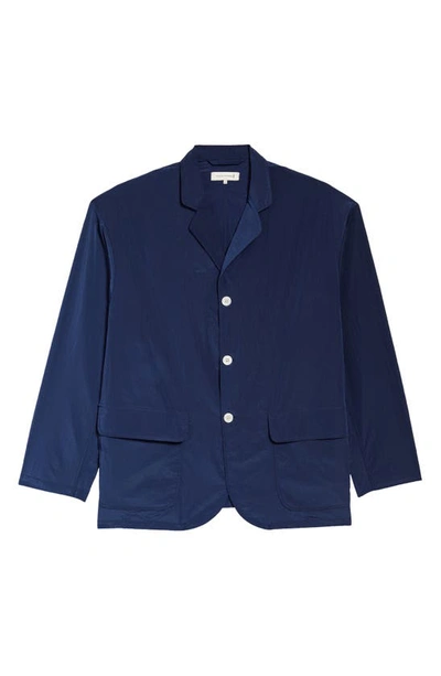 Shop Mackintosh Captain Nylon Ripstop Jacket In Navy