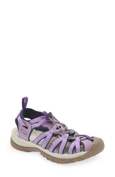 Shop Keen 'whisper' Water Friendly Sport Sandal In Chalk Violet/ English Lavender