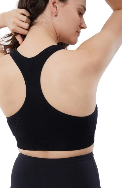 Ingrid And Isabel Set Of 2 Nursing Sports Bras In Black / Black