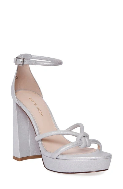 Shop Pelle Moda Gilian Ankle Strap Sandal In Silver