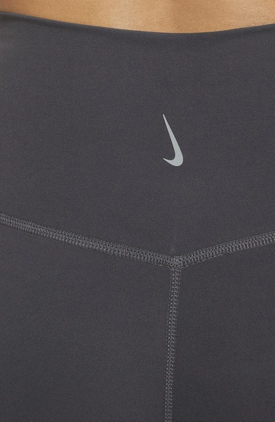 Shop Nike Yoga Luxe Leggings In Medium Ash/ Particle Grey