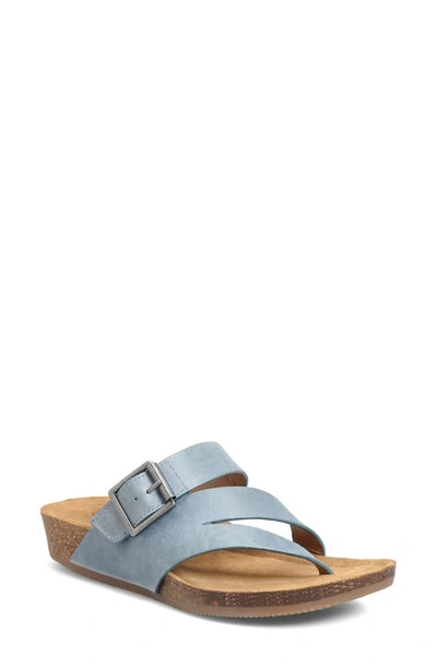 Shop Comfortiva Geary Wedge Sandal In Quarry Blue