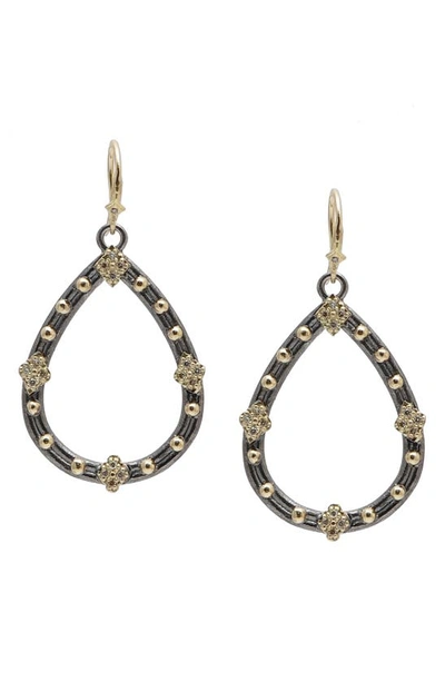 Armenta Women's Old World 18k Yellow Gold, Sterling Silver, & Diamond Crivelli Drop Earrings In Silver