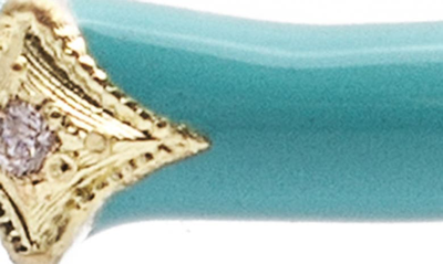 Shop Armenta Old World Stackable Turquoise Enamel Ring In Blue