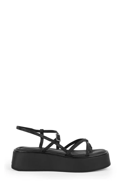 Vagabond Shoemakers Courtney Strappy Platform Sandal In Black