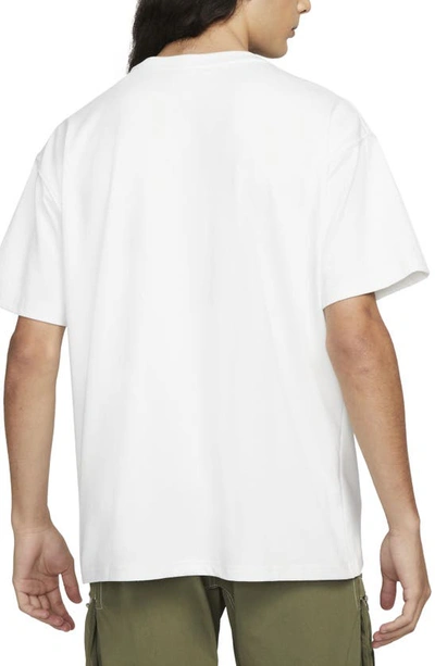 Shop Nike All Conditions Gear Lung Embroidered T-shirt In Summit White
