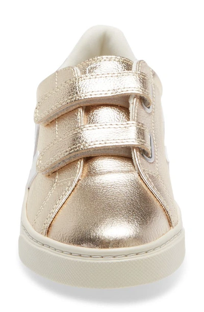 Shop Veja Kids' Esplar Sneaker In Platine/white