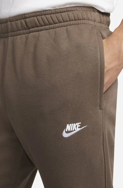 Shop Nike Club Pocket Fleece Joggers In Ironstone/ Ironstone/ White