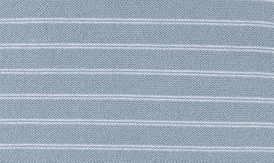 Shop Feltman Brothers Stripe Knit Romper In Vintage Blue