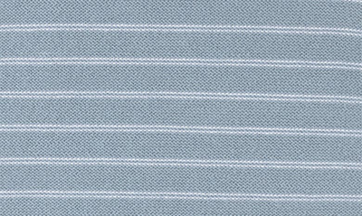 Feltman Brothers Stripe Knit Romper In Vintage Blue