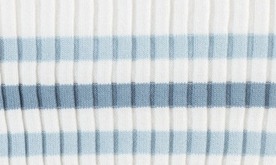 Feltman Brothers Stripe Rib Knit Top & Pants Set In Ivory