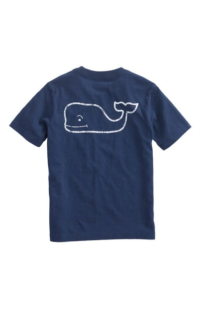 Shop Vineyard Vines Vintage Whale Pocket T-shirt In Blue Blaze