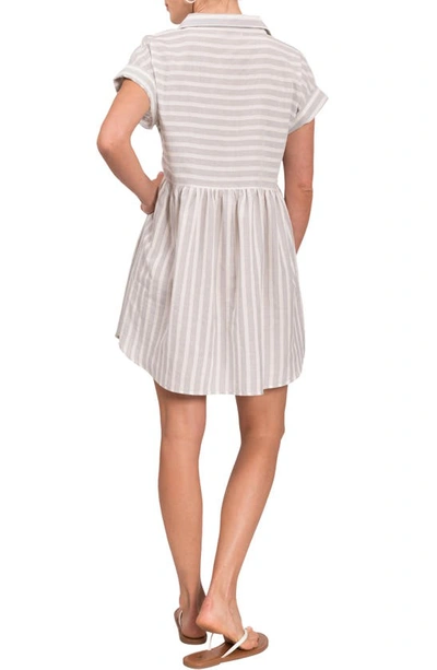 Everyday Ritual Gina Stripe Cover-up Tunic In Charleston Stripe
