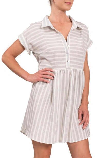 Everyday Ritual Gina Stripe Cover-up Tunic In Charleston Stripe