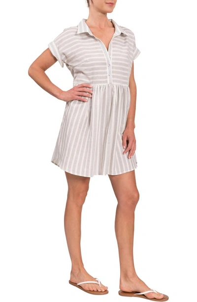 Everyday Ritual Gina Stripe Cover-up Tunic In Charleston Stripe