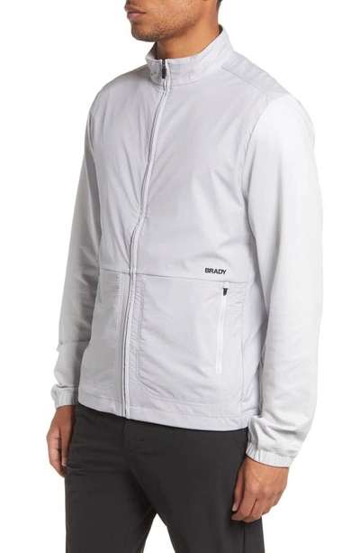 Shop Brady Zero Weight Ripstop X Performaknit Golf Jacket In Fog